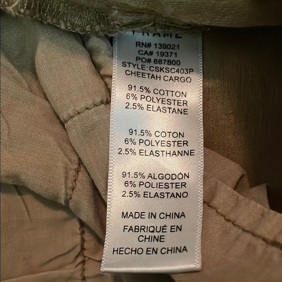 Frame Cheetah Print Skinny Cargo Jeans - Picture 10 of 11